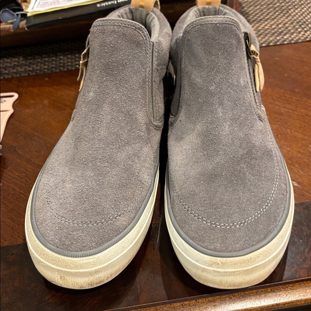 Sperry Gray Suede Slip-On Shoes